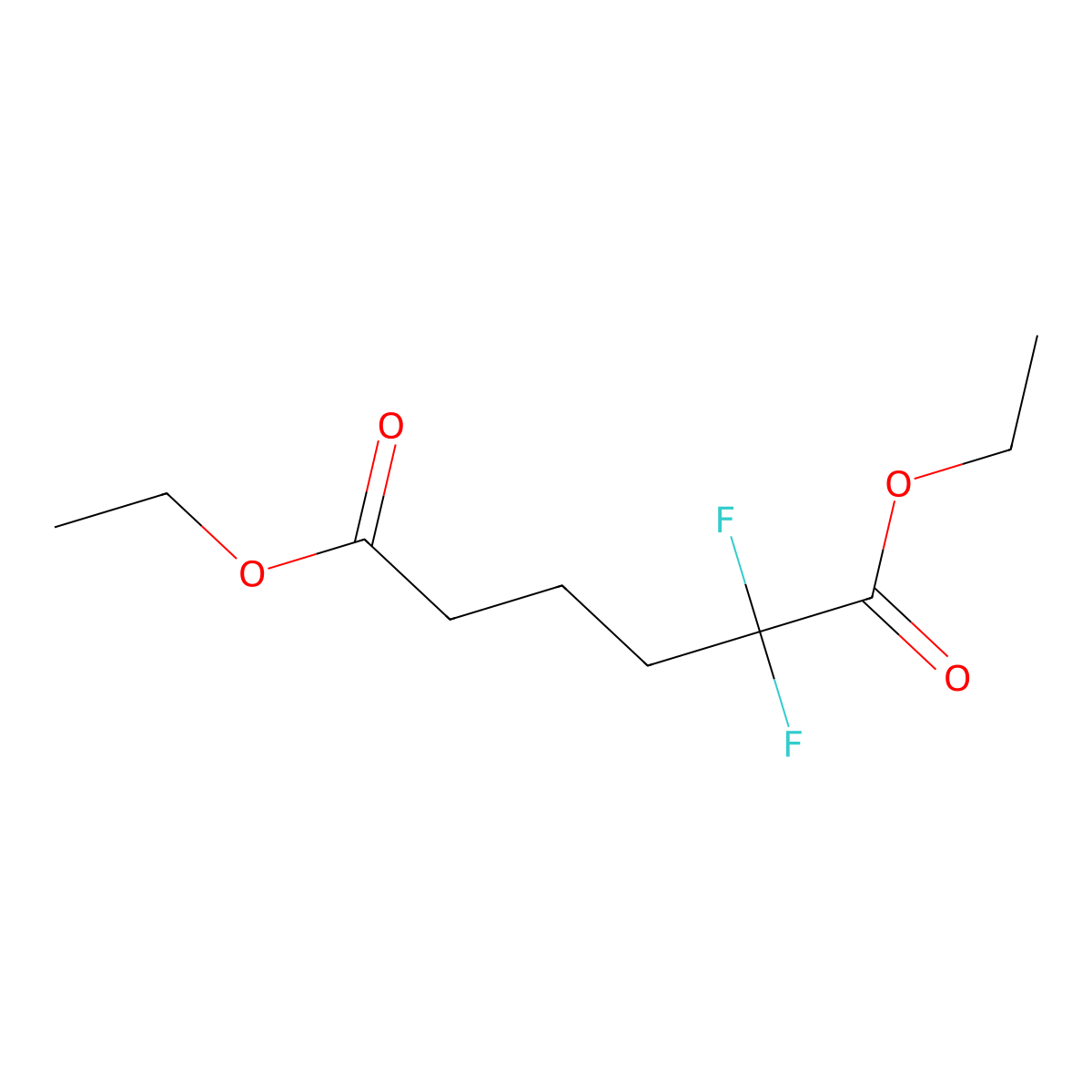 Diethyl 2,2-Difluorohexanedioate molecular structure, CAS 1783659-60-8