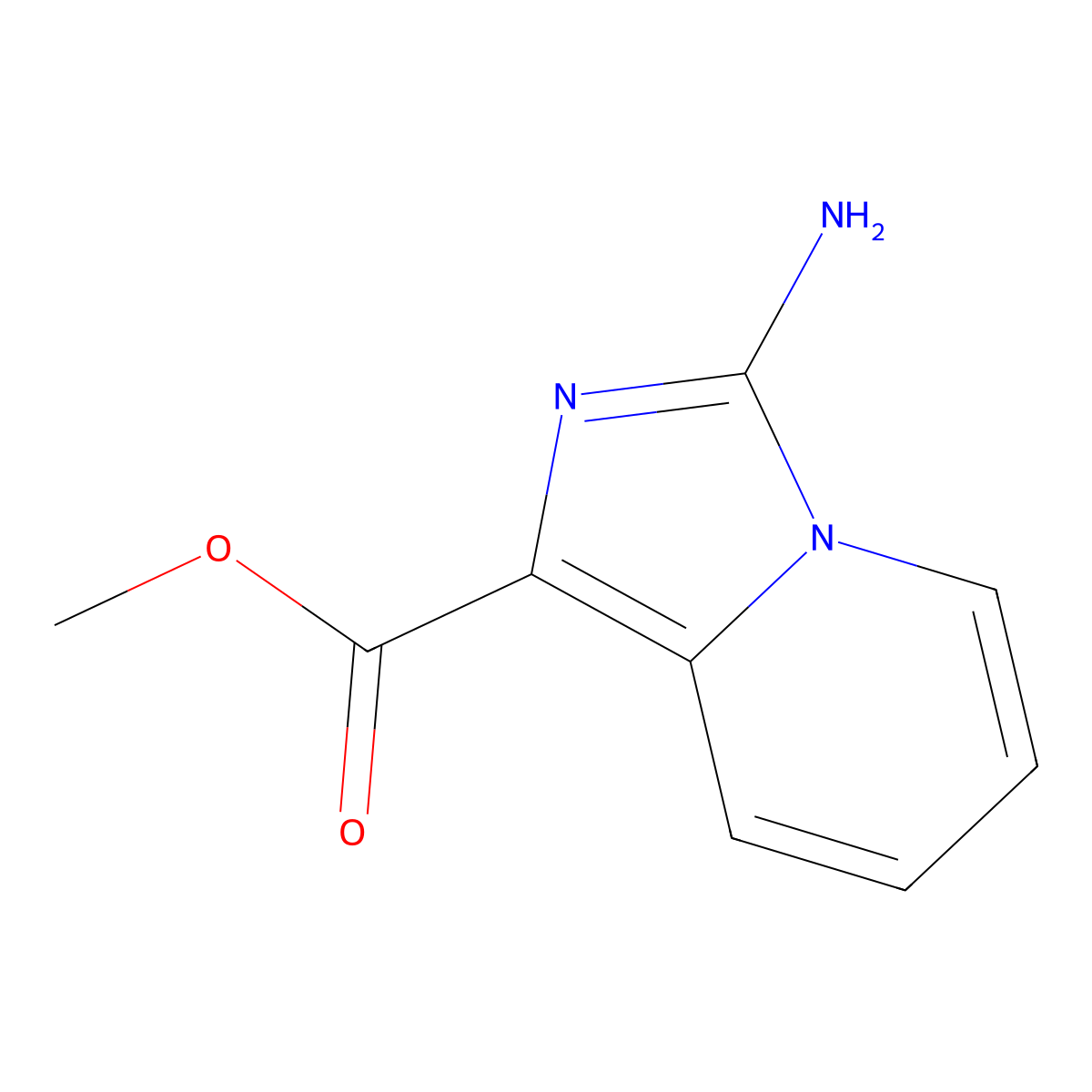 Methyl 3-aminoimidazo(1,5-a)pyridine-1-carboxylate molecular structure, CAS 1783663-32-0