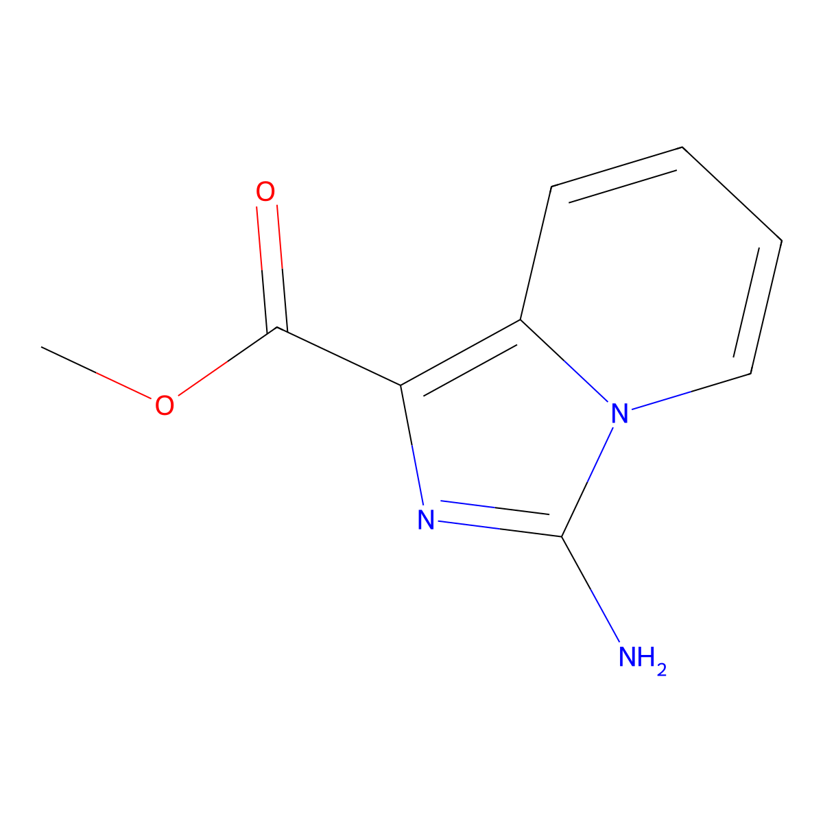 Methyl 3-aminoimidazo(1,5-a)pyridine-1-carboxylate molecular structure, CAS 1783663-32-0