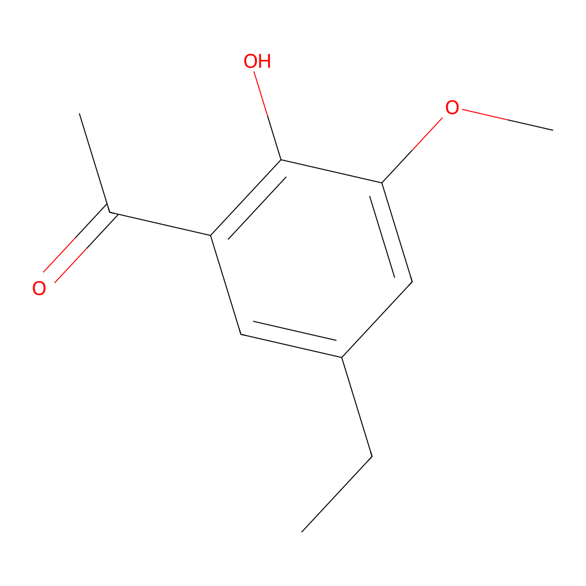 1-(5-Ethyl-2-hydroxy-3-methoxyphenyl)ethanone molecular structure, CAS 1783673-92-6