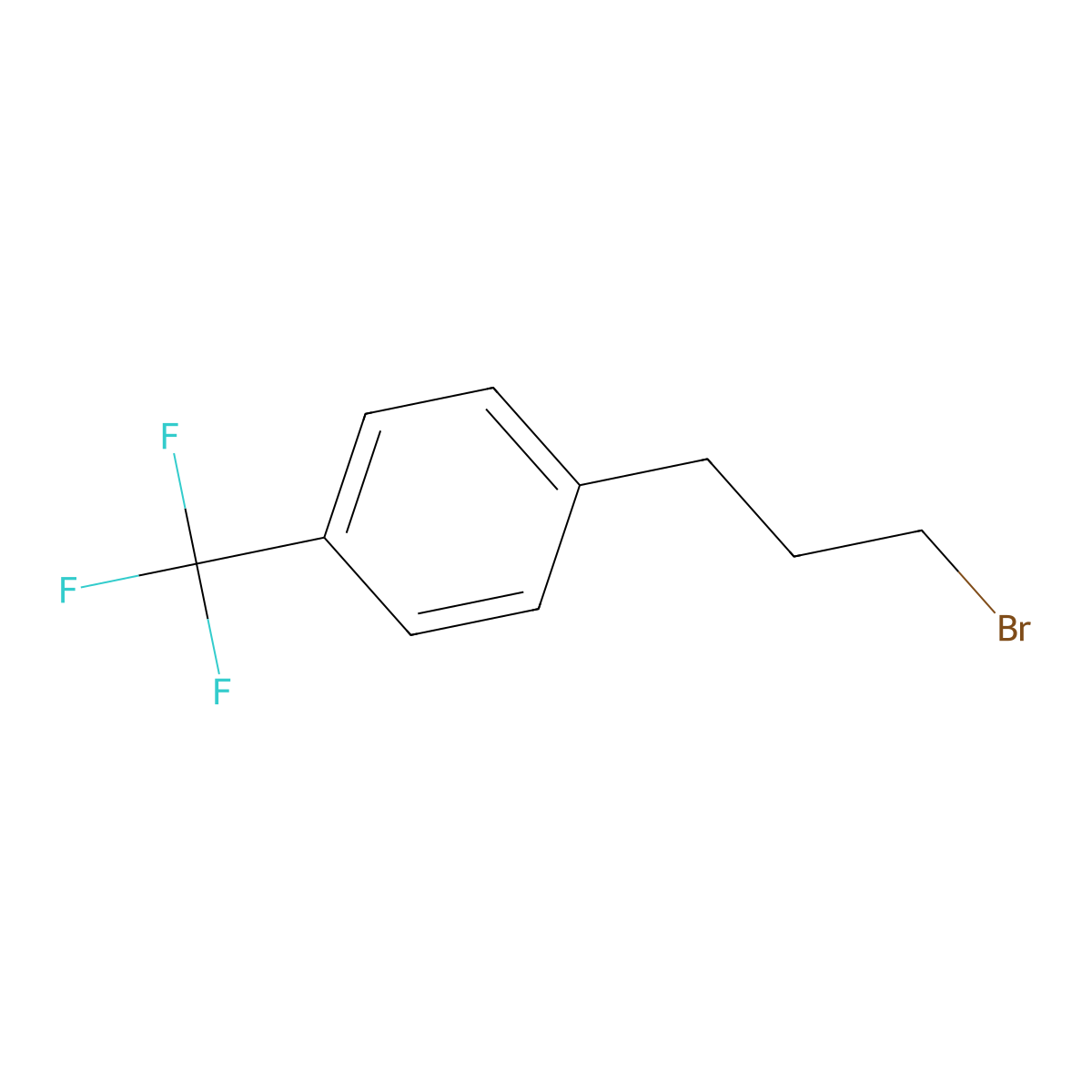1-(3-Bromopropyl)-4-(trifluoromethyl)benzene molecular structure, CAS 178369-93-2