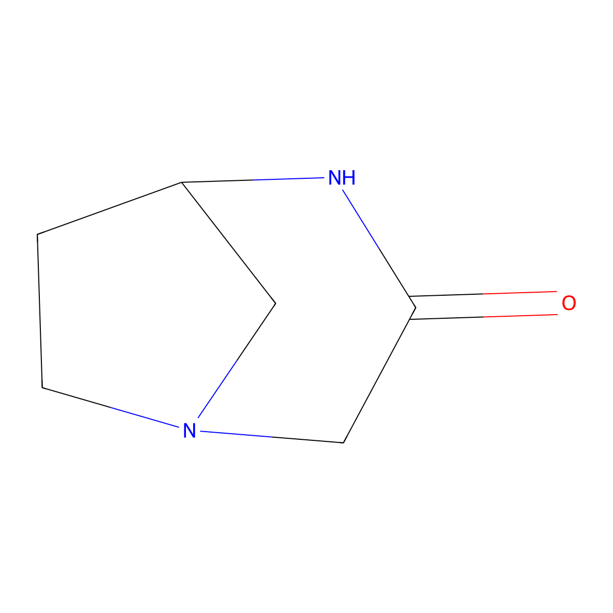 1,4-Diazabicyclo[3.2.1]octan-3-one molecular structure, CAS 1783692-73-8