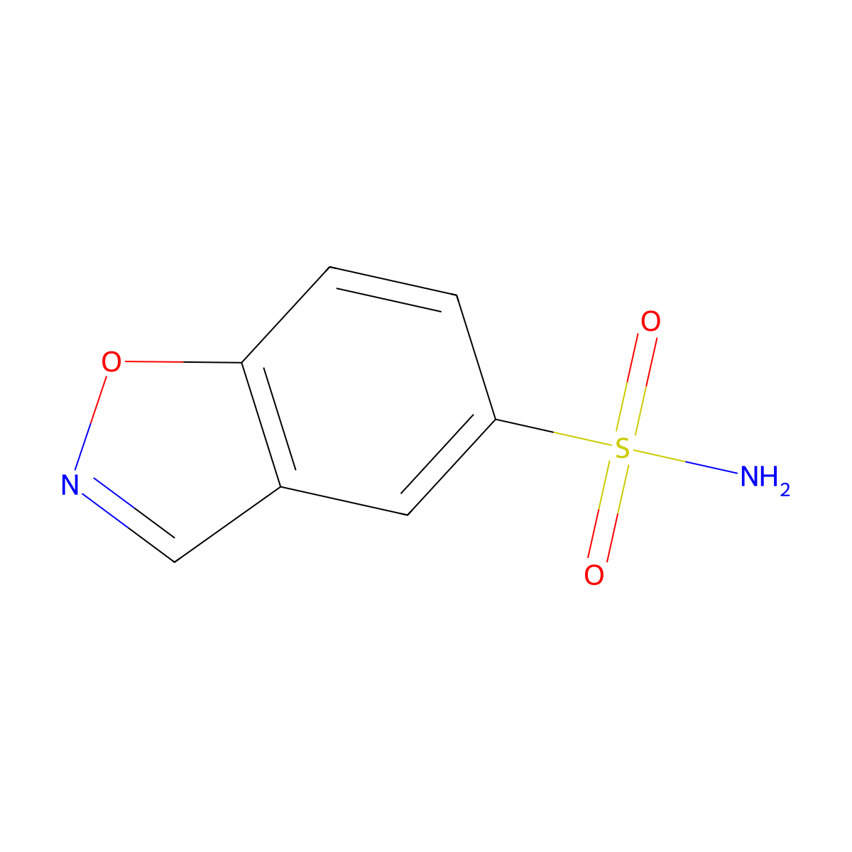 1,2-Benzoxazole-5-sulfonamide molecular structure, CAS 1783698-57-6