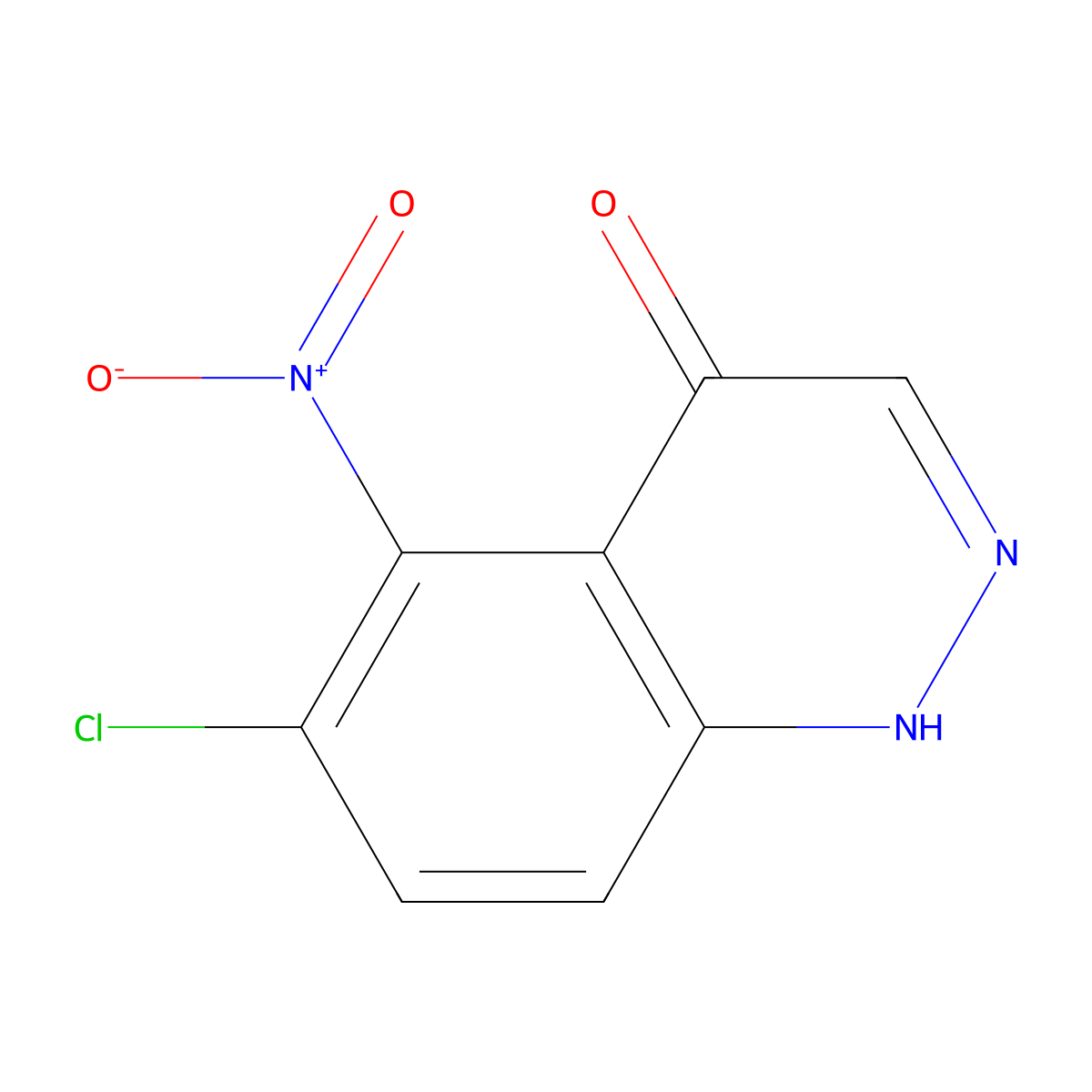6-Chloro-5-nitrocinnolin-4-ol molecular structure, CAS 17837-68-2