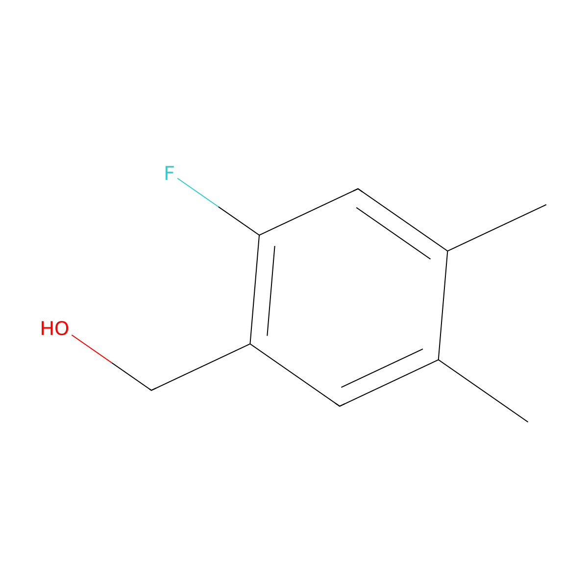 (2-Fluoro-4,5-dimethylphenyl)methanol molecular structure, CAS 1783707-52-7