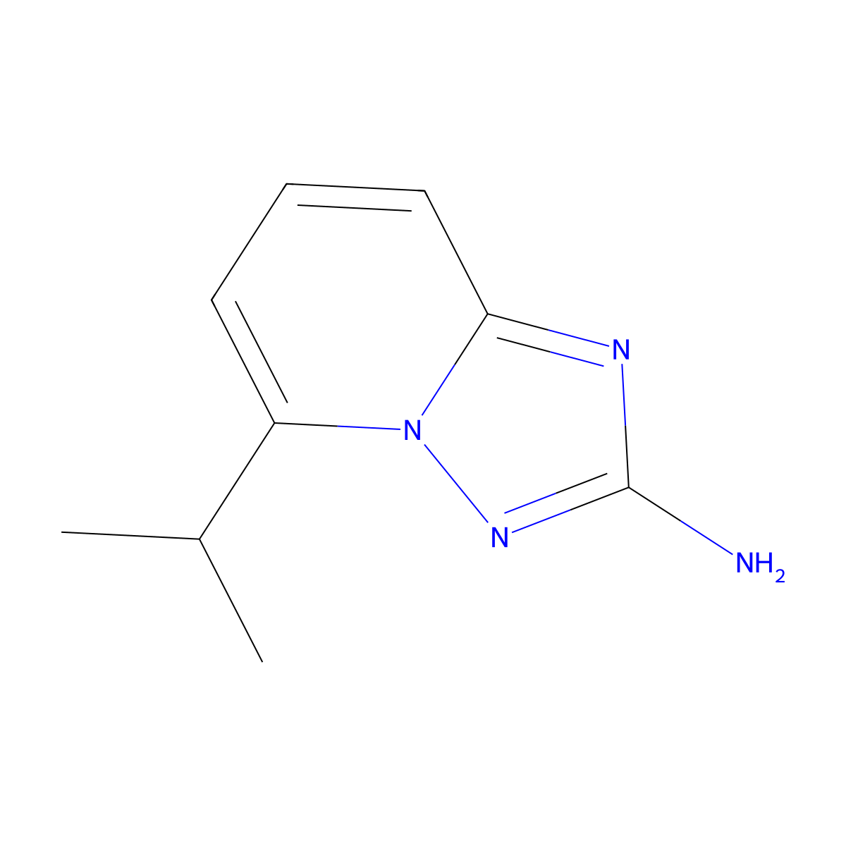 5-Isopropyl-[1,2,4]triazolo[1,5-A]pyridin-2-amine molecular structure, CAS 1783715-64-9