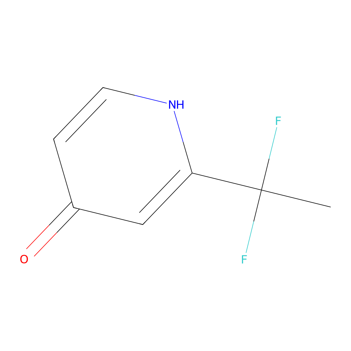 2-(1,1-Difluoroethyl)pyridin-4-OL molecular structure, CAS 1783722-86-0