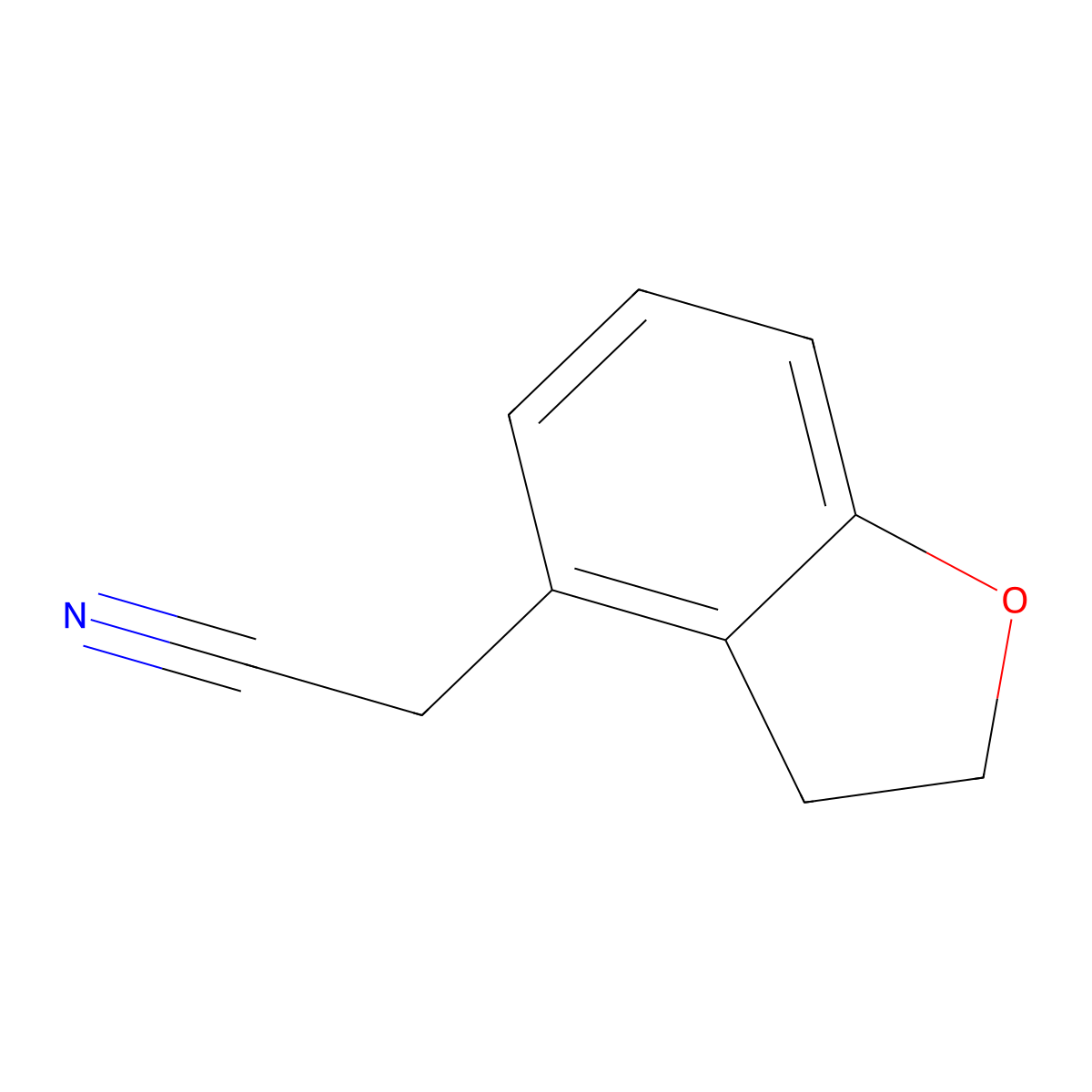 2-(2,3-Dihydro-1-benzofuran-4-yl)acetonitrile molecular structure, CAS 1783722-94-0