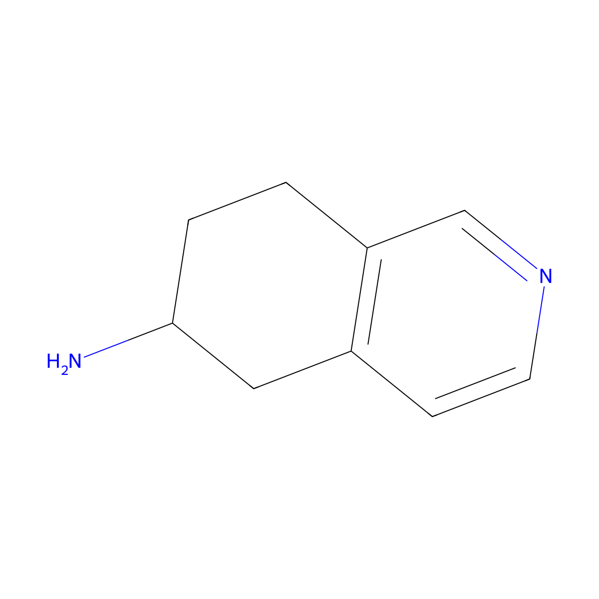 5,6,7,8-Tetrahydroisoquinolin-6-amine molecular structure, CAS 1783724-98-0