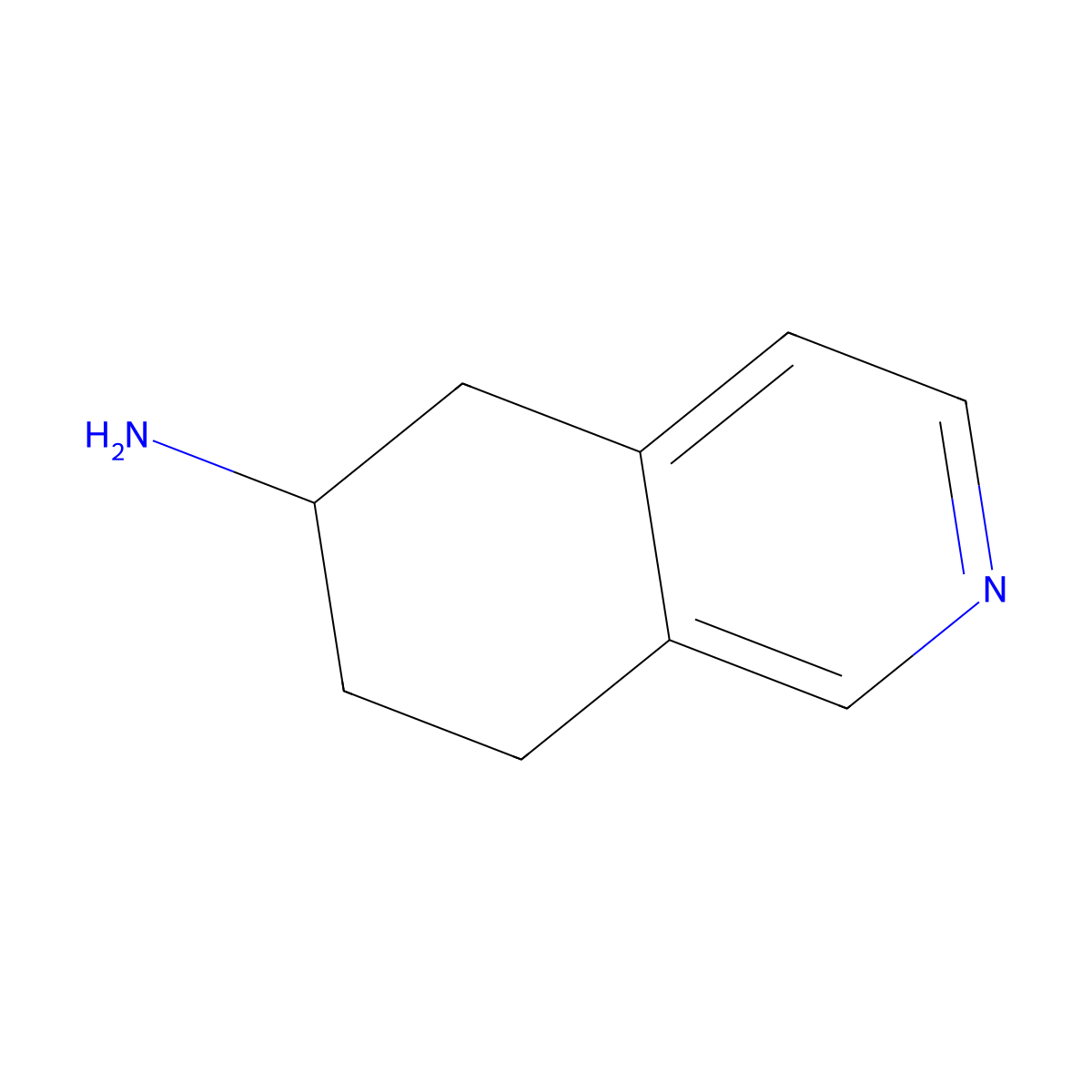 5,6,7,8-Tetrahydroisoquinolin-6-amine molecular structure, CAS 1783724-98-0