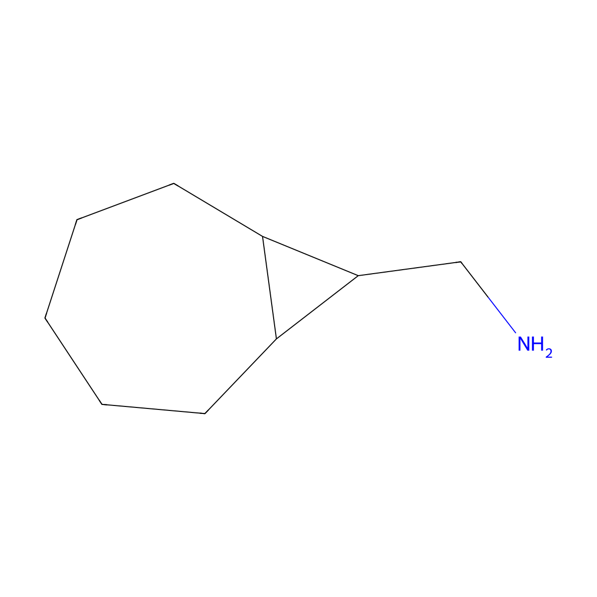 8-Bicyclo[5.1.0]octanylmethanamine molecular structure, CAS 1783734-52-0