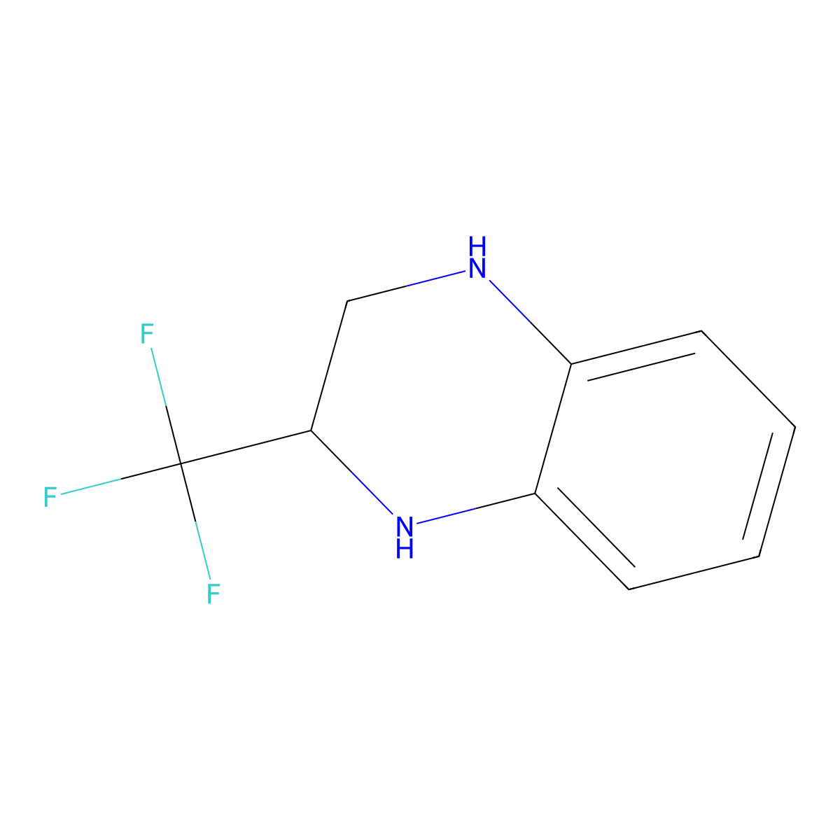 2-(Trifluoromethyl)-1,2,3,4-tetrahydroquinoxaline molecular structure, CAS 1783735-56-7