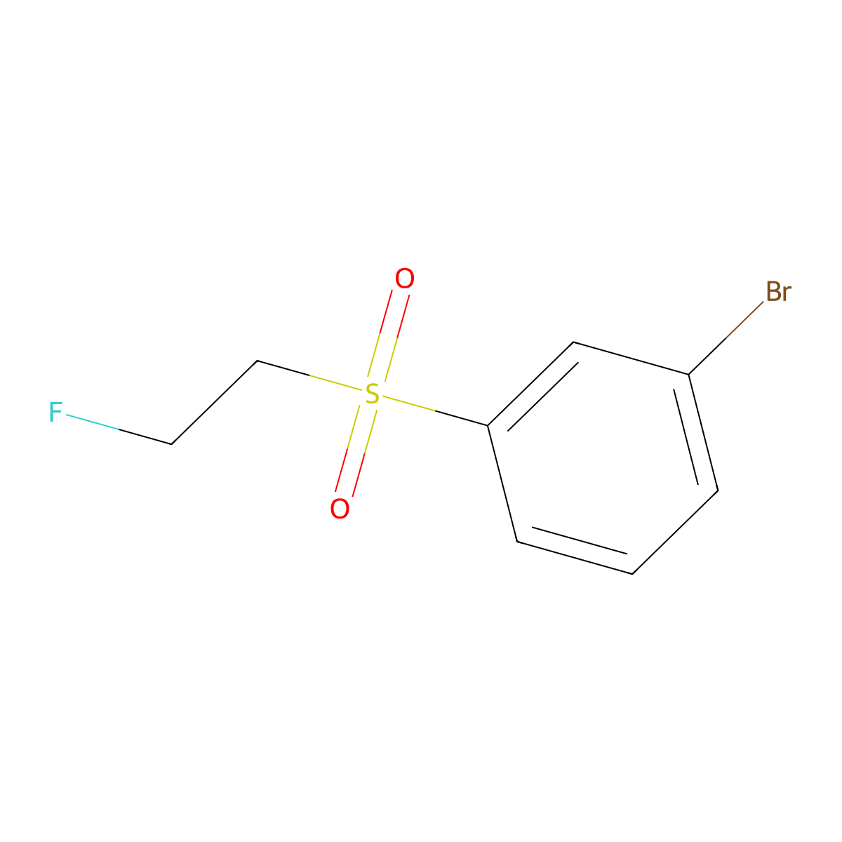 1-Bromo-3-(2-fluoroethanesulfonyl)benzene molecular structure, CAS 1783736-63-9