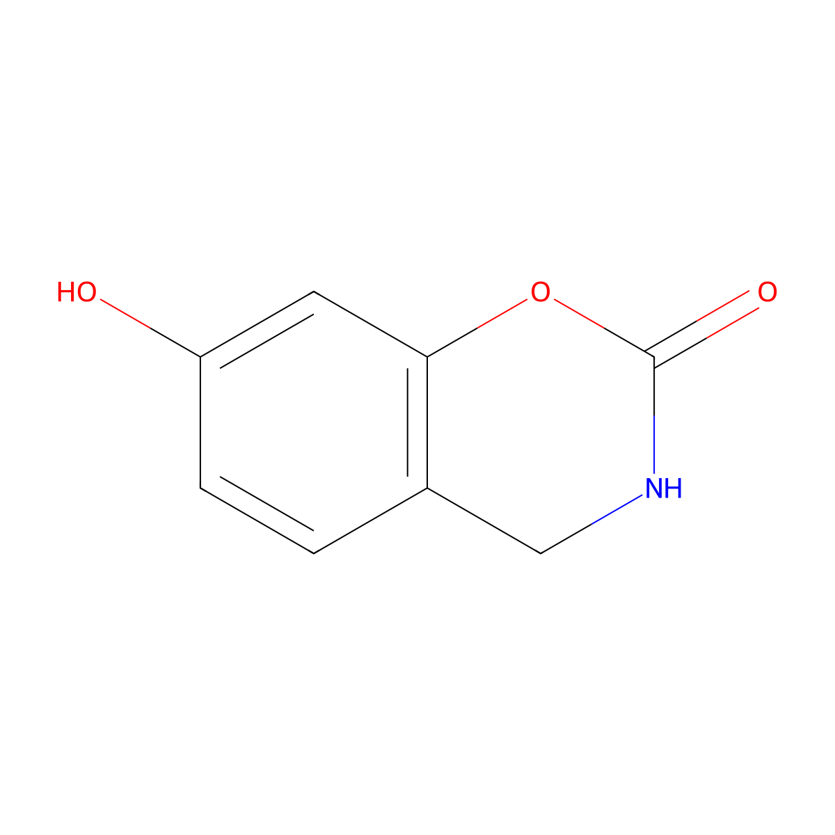 7-hydroxy-3,4-dihydro-2H-1,3-benzoxazin-2-one molecular structure, CAS 1783742-44-8
