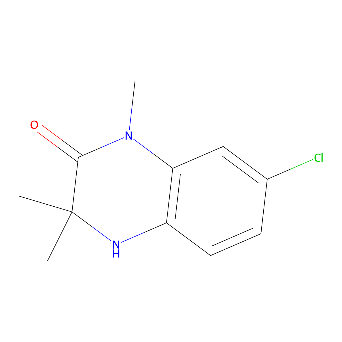 7-Chloro-1,3,3-trimethyl-1,2,3,4-tetrahydroquinoxalin-2-one molecular structure, CAS 1783753-54-7