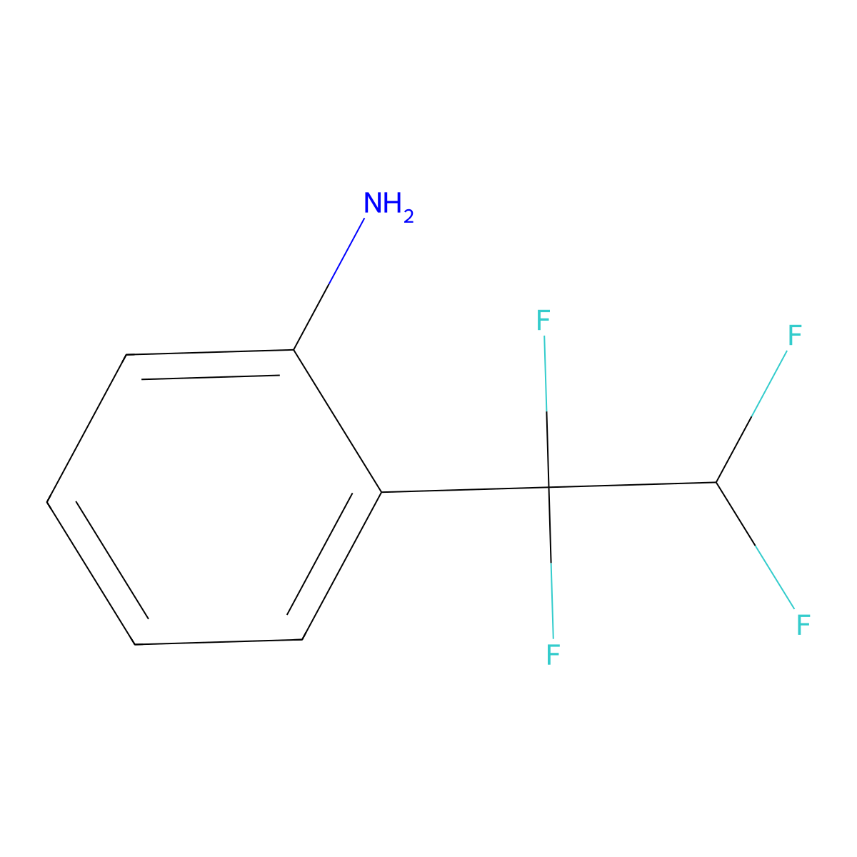 2-(1,1,2,2-Tetrafluoroethyl)aniline molecular structure, CAS 1783755-09-8