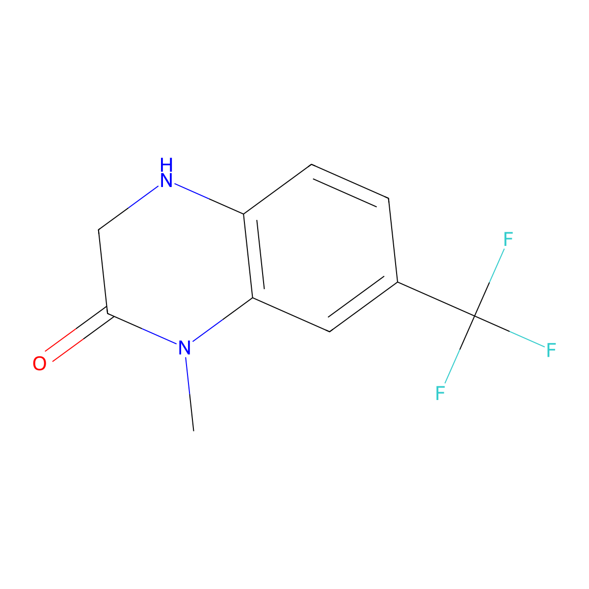1-Methyl-7-(trifluoromethyl)-1,2,3,4-tetrahydroquinoxalin-2-one molecular structure, CAS 1783769-47-0