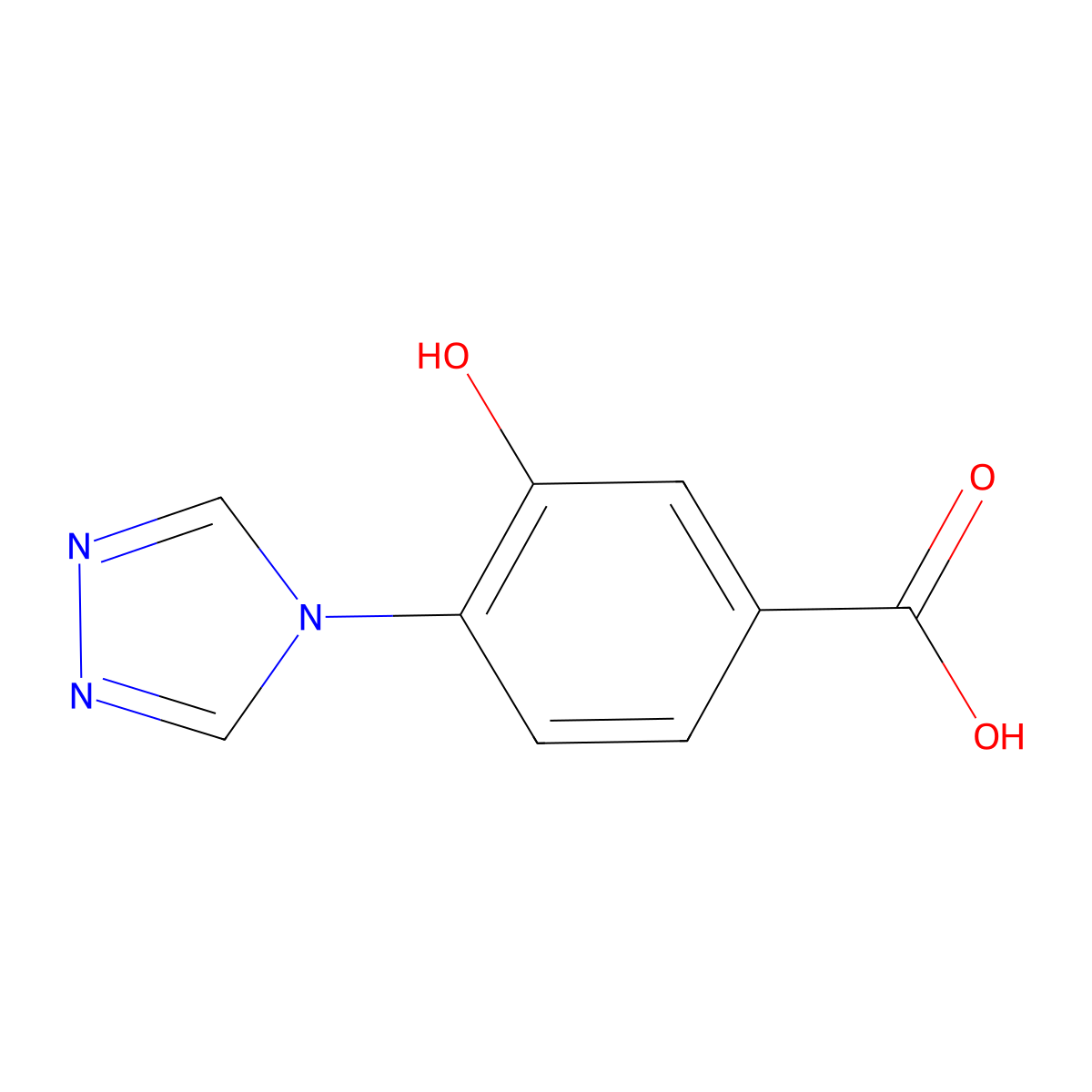 3-Hydroxy-4-(4H-1,2,4-triazol-4-yl)benzoic acid molecular structure, CAS 1783770-58-0