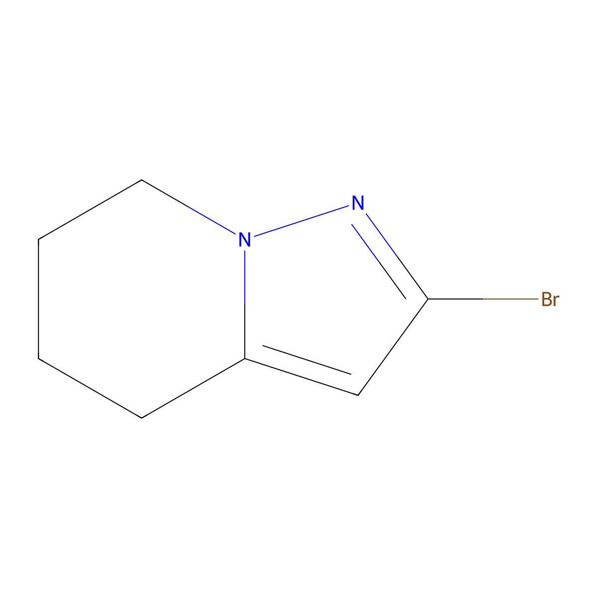 2-bromo-4H,5H,6H,7H-pyrazolo[1,5-a]pyridine molecular structure, CAS 1783777-70-7
