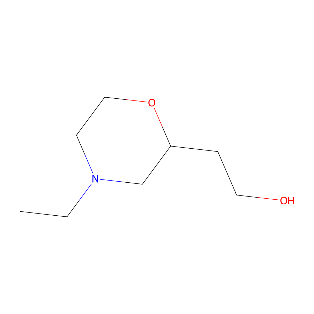 2-(4-Ethylmorpholin-2-yl)ethan-1-ol molecular structure, CAS 1783781-73-6