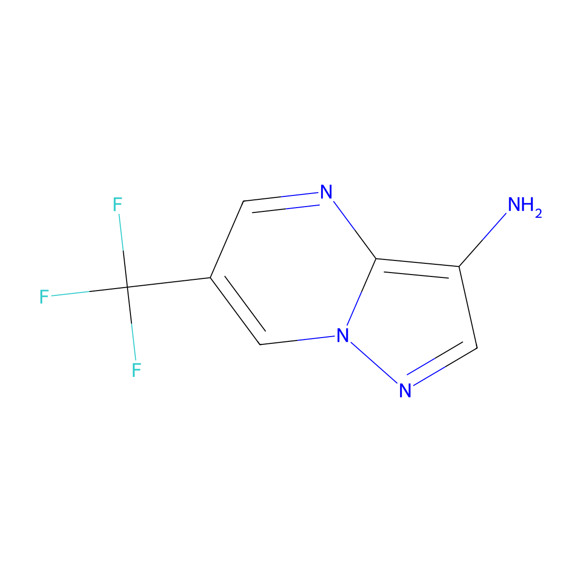 6-(Trifluoromethyl)pyrazolo[1,5-a]pyrimidin-3-amine molecular structure, CAS 1783787-20-1