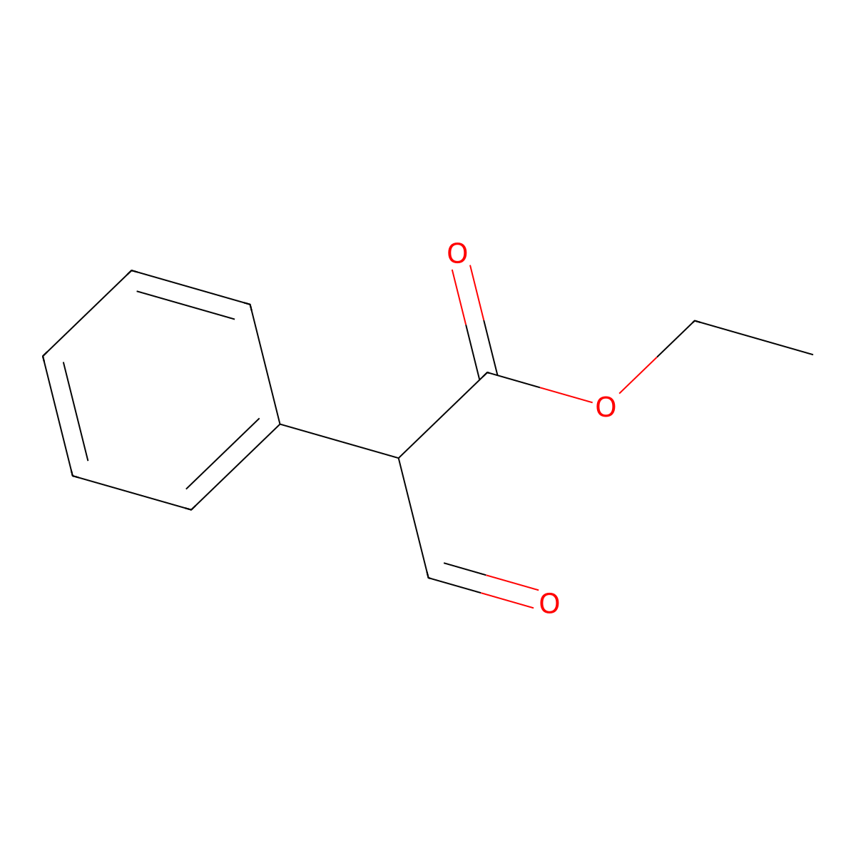 Ethyl 3-oxo-2-phenylpropanoate molecular structure, CAS 17838-69-6