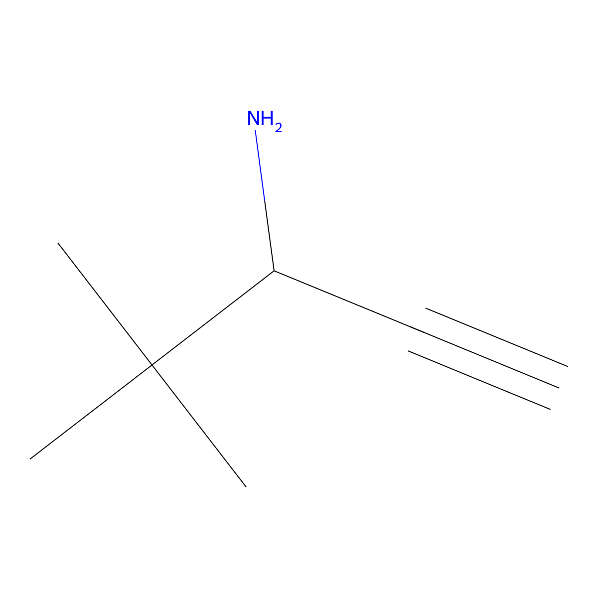 (3R)-4,4-dimethylpent-1-yn-3-amine molecular structure, CAS 1783844-04-1