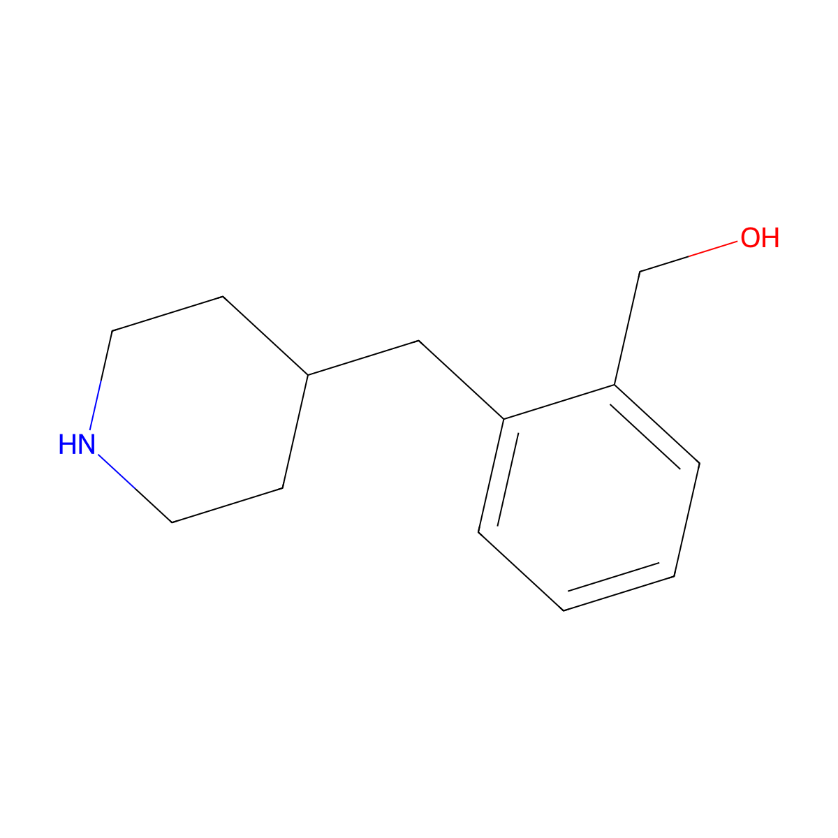 (2-((Piperidin-4-yl)methyl)phenyl)methanol molecular structure, CAS 1783870-08-5