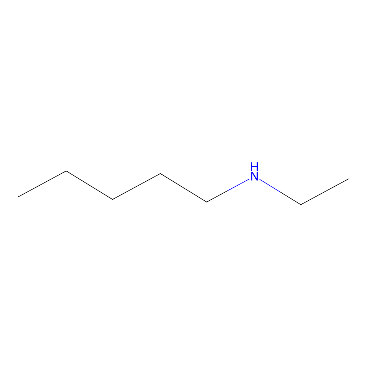N-Ethyl-1-pentanamine molecular structure, CAS 17839-26-8