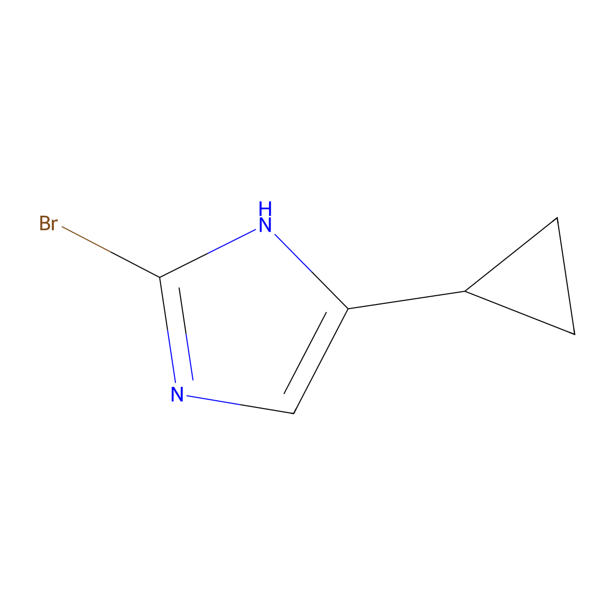 2-Bromo-5-cyclopropyl-1H-imidazole molecular structure, CAS 1783928-66-4