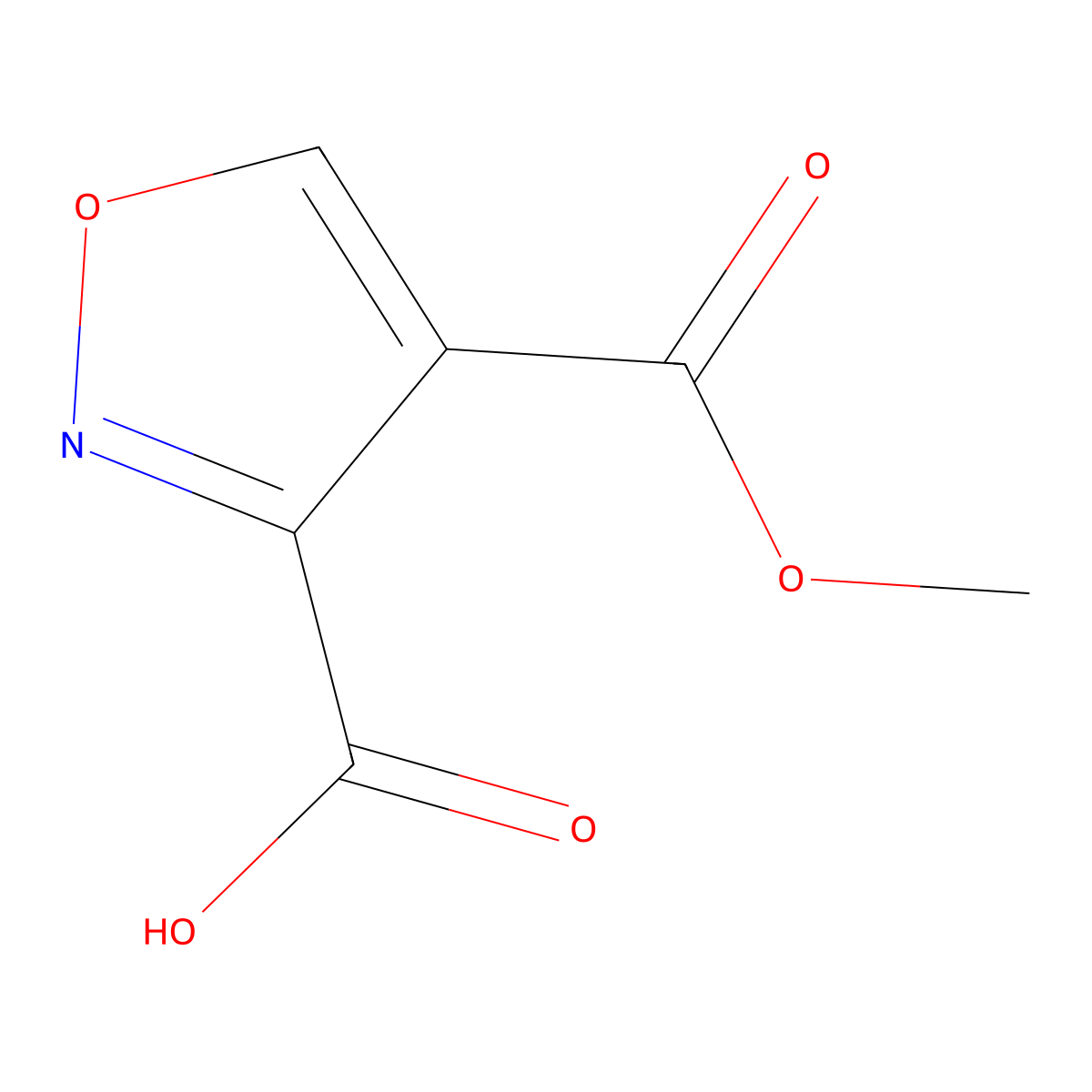 4-(Methoxycarbonyl)-1,2-oxazole-3-carboxylic acid molecular structure, CAS 1783928-81-3