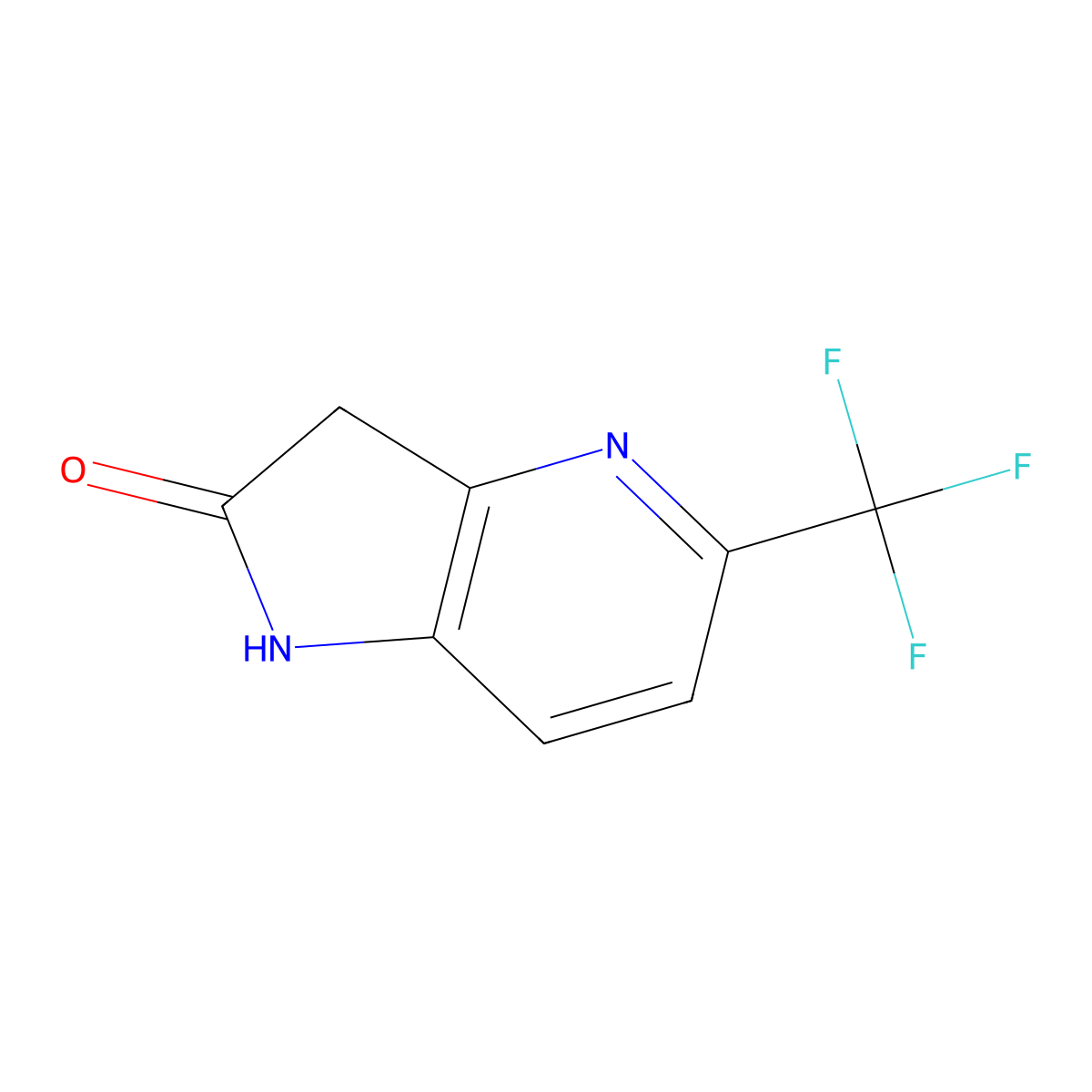 5-(Trifluoromethyl)-1H,2H,3H-pyrrolo[3,2-B]pyridin-2-one molecular structure, CAS 178393-13-0