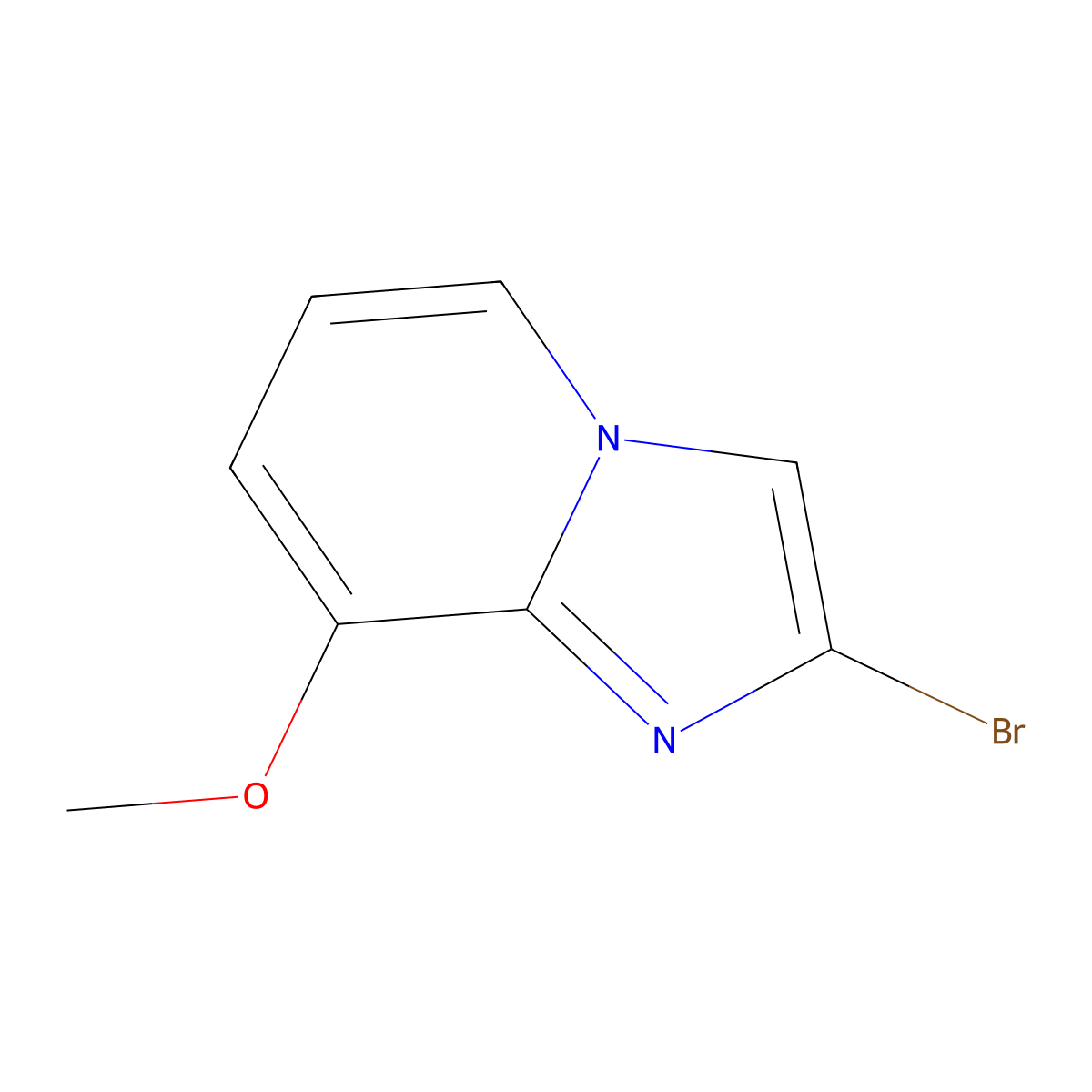 2-Bromo-8-methoxyimidazo(1,2-a)pyridine molecular structure, CAS 1783933-55-0