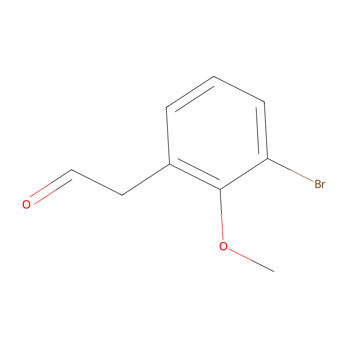 2-(3-Bromo-2-methoxyphenyl)acetaldehyde molecular structure, CAS 1783946-52-0