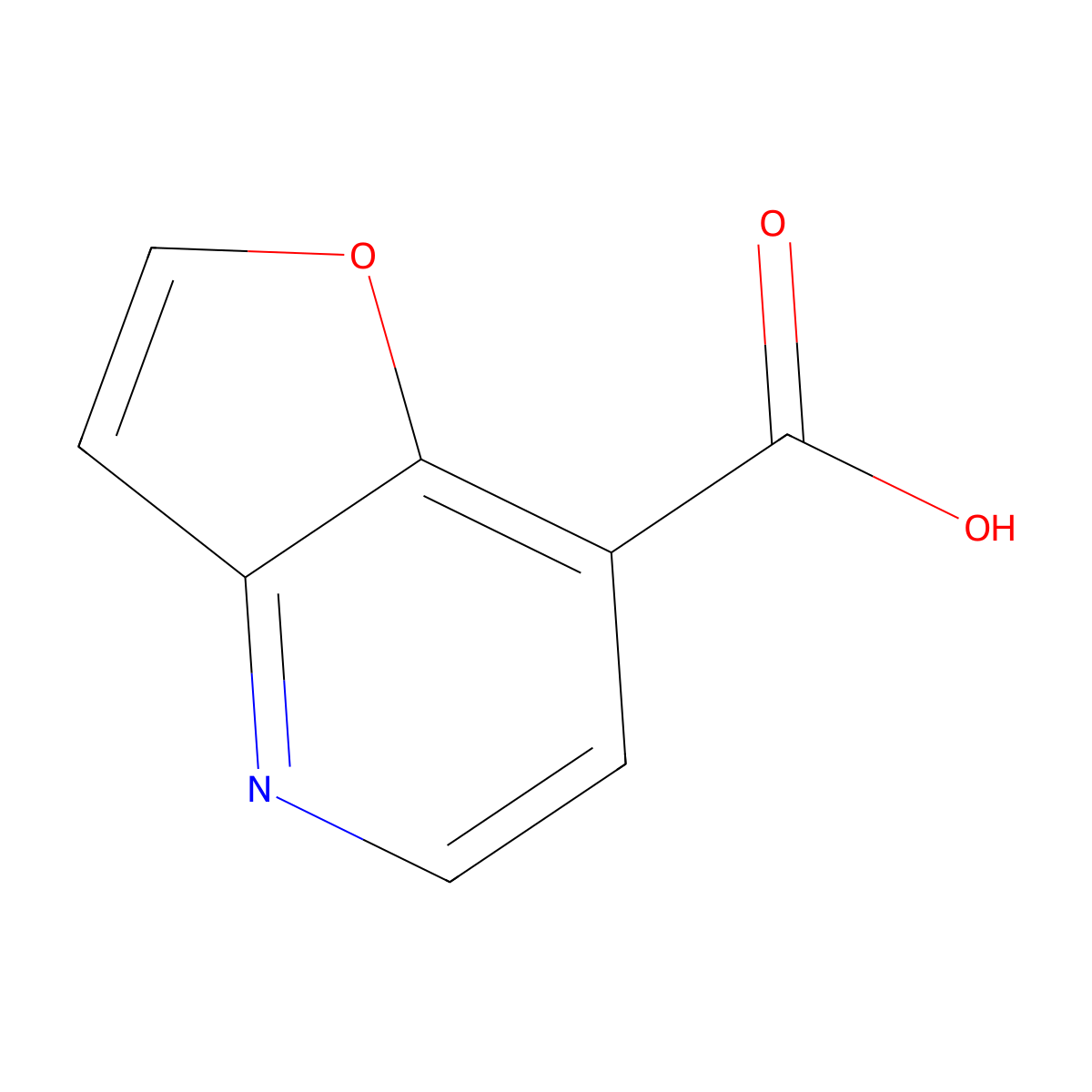 Furo[3,2-b]pyridine-7-carboxylic acid molecular structure, CAS 1783964-83-9