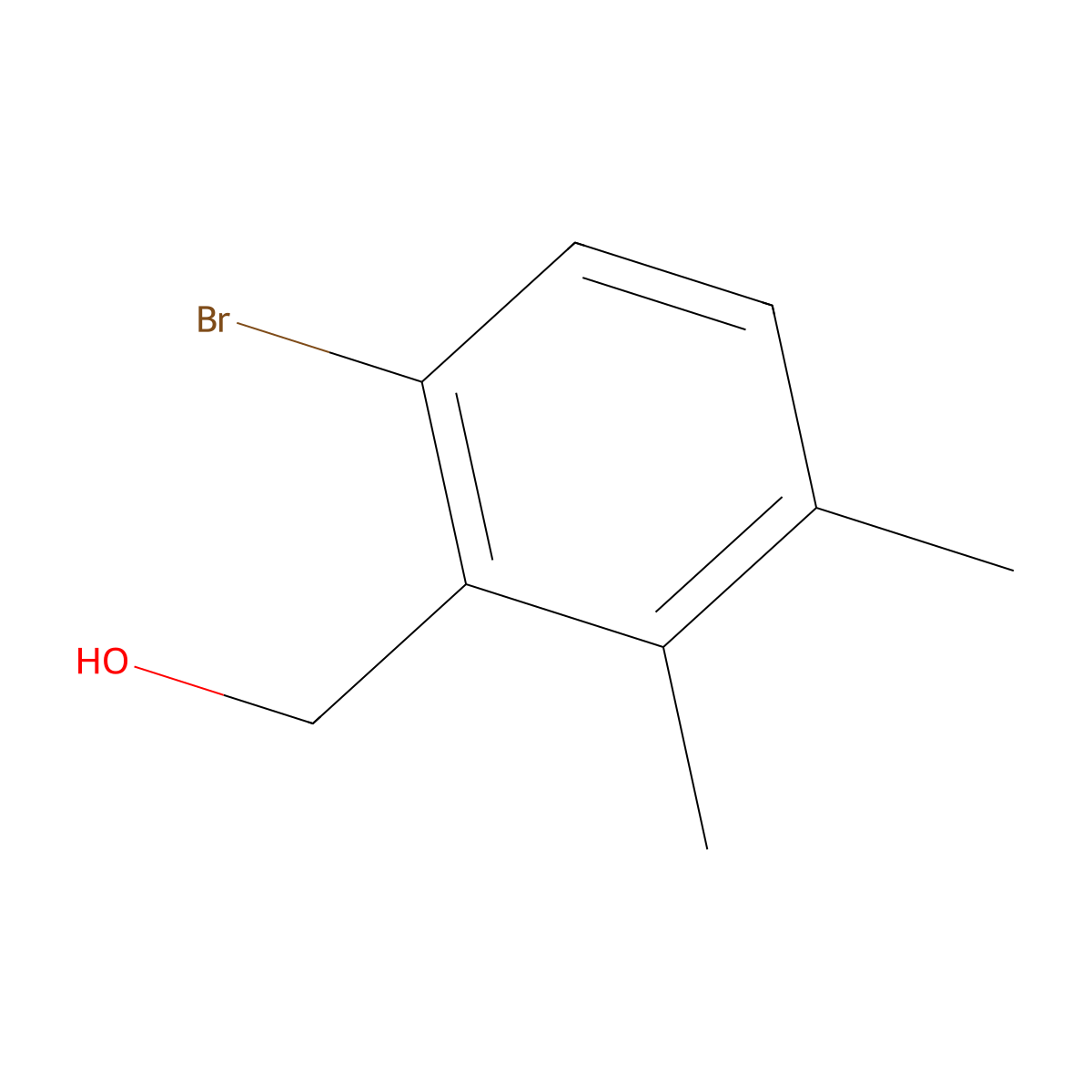 (6-Bromo-2,3-dimethylphenyl)methanol molecular structure, CAS 1783970-70-6