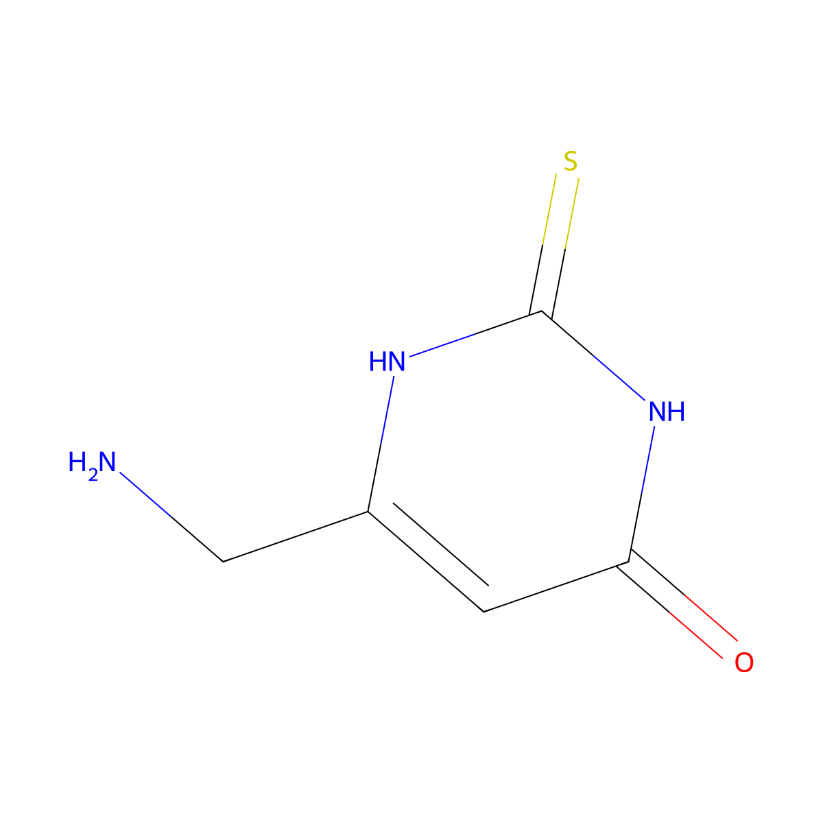 6-(Aminomethyl)-2-sulfanyl-3,4-dihydropyrimidin-4-one molecular structure, CAS 1783972-56-4