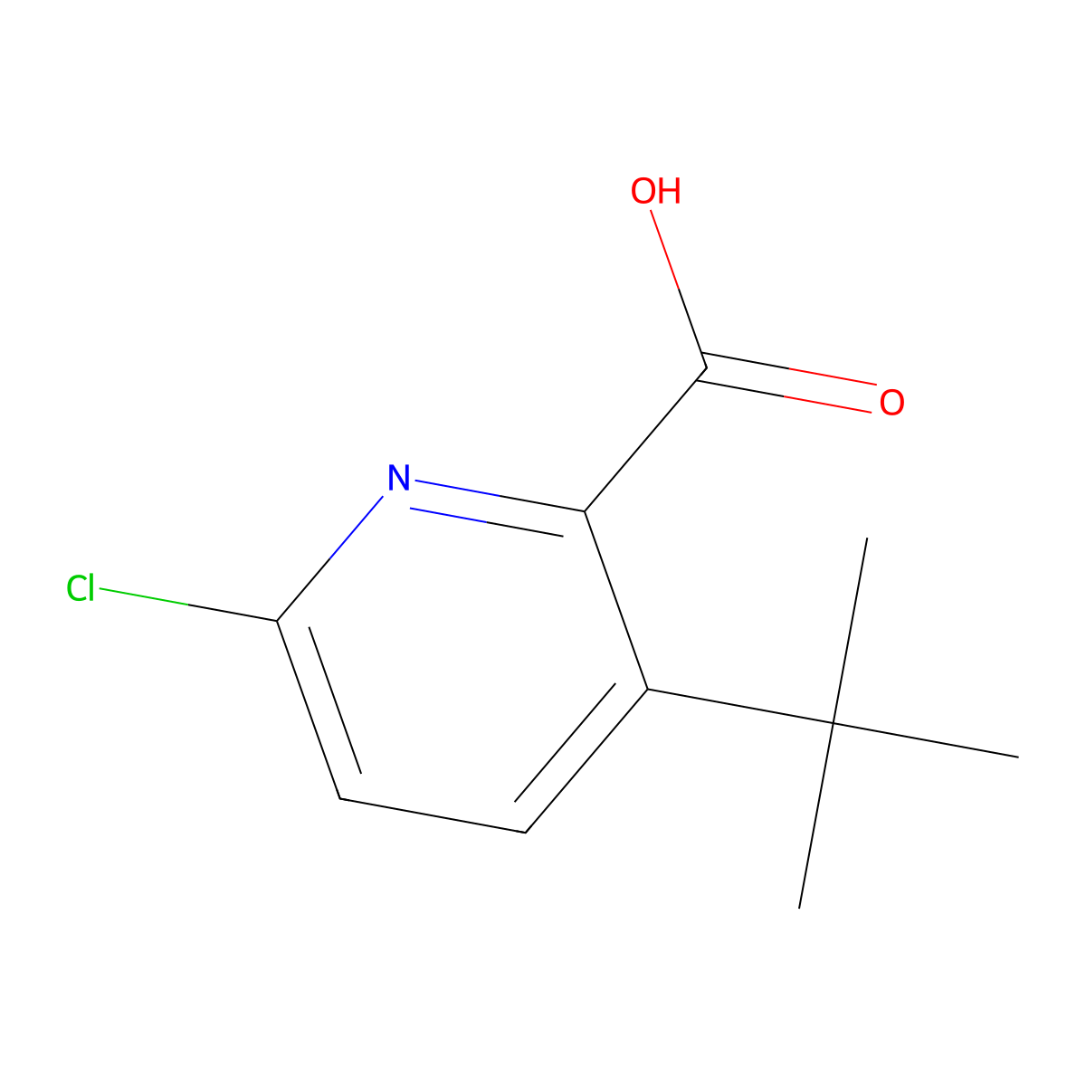 3-(tert-Butyl)-6-chloropicolinic acid molecular structure, CAS 1783974-36-6