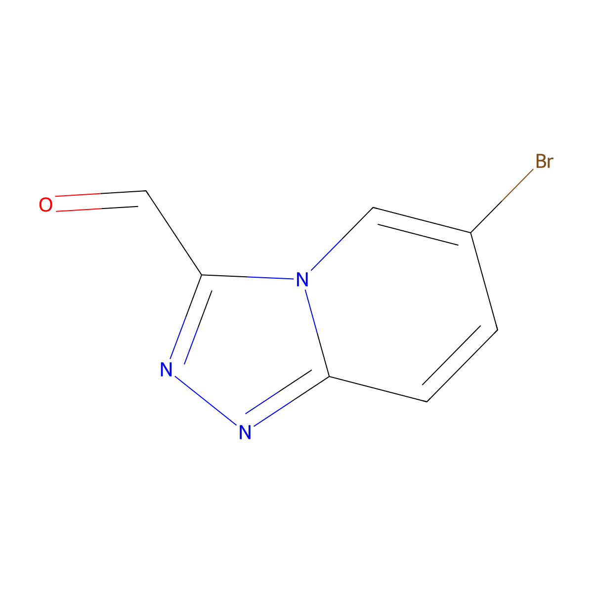 6-Bromo-[1,2,4]triazolo[4,3-A]pyridine-3-carbaldehyde molecular structure, CAS 1783982-56-8