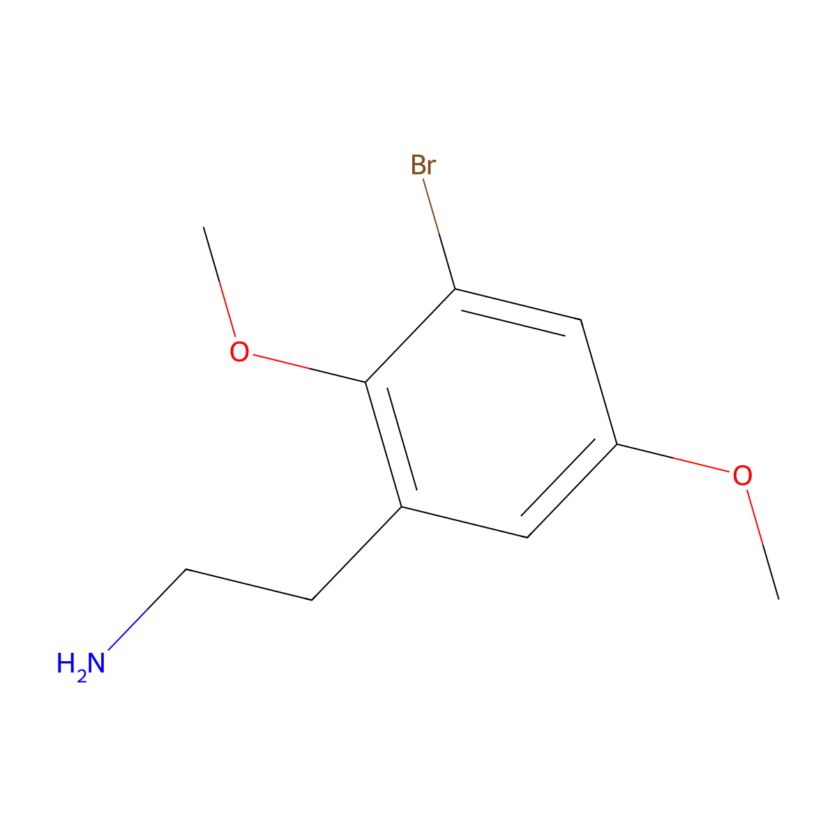 2-(3-Bromo-2,5-dimethoxyphenyl)ethan-1-amine molecular structure, CAS 1783984-89-3