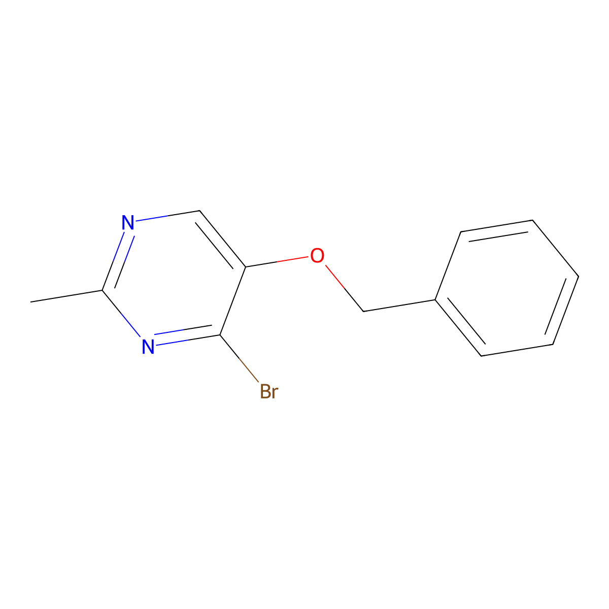 5-(Benzyloxy)-4-bromo-2-methylpyrimidine molecular structure, CAS 1783987-87-0