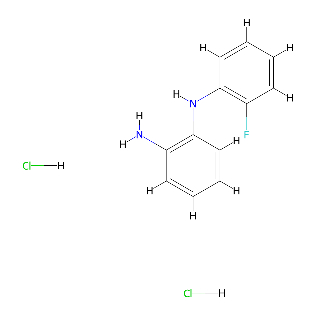 N1-(2-Fluorophenyl)benzene-1,2-diamine dihydrochloride molecular structure, CAS 1783989-94-5