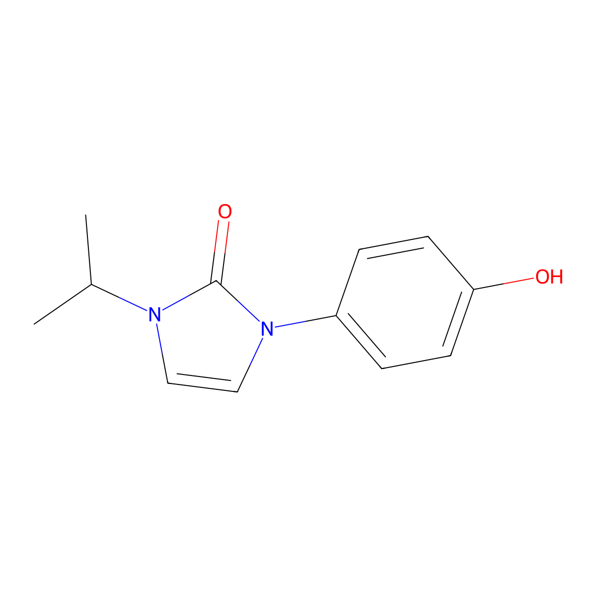 1-(4-hydroxyphenyl)-3-(propan-2-yl)-2,3-dihydro-1H-imidazol-2-one molecular structure, CAS 1784003-53-7