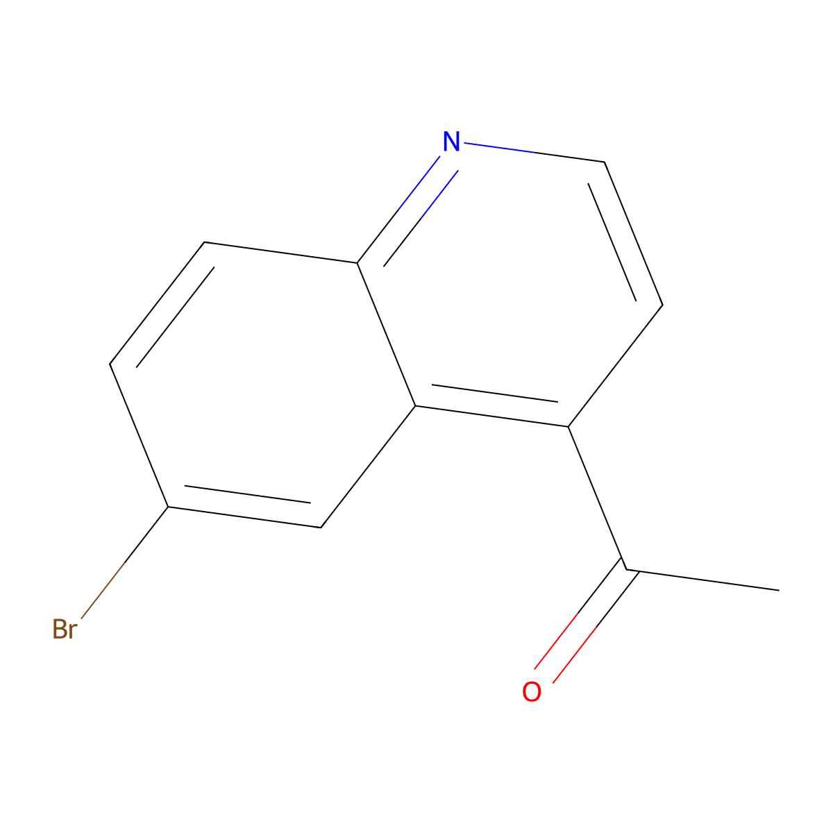 1-(6-Bromoquinolin-4-yl)ethanone molecular structure, CAS 1784026-58-9