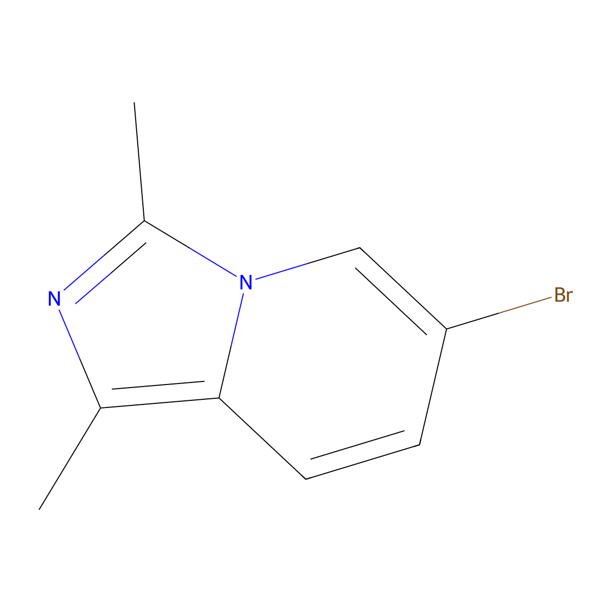 6-Bromo-1,3-dimethylimidazo[1,5-a]pyridine molecular structure, CAS 1784028-04-1