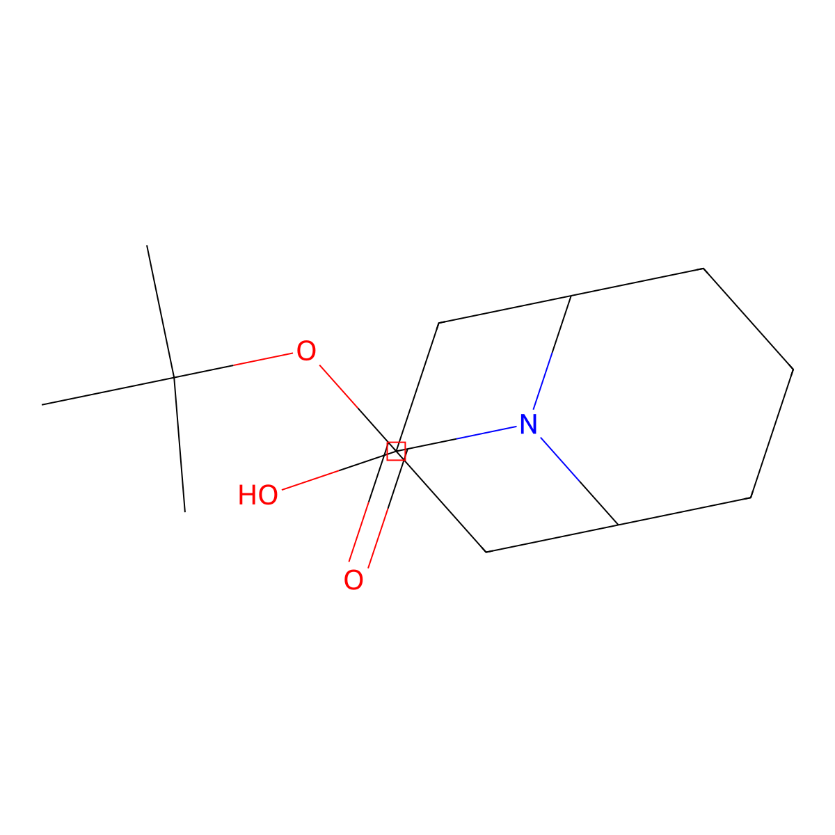 Tert-butyl 3-hydroxy-9-azabicyclo[3.3.1]nonane-9-carboxylate molecular structure, CAS 1784033-85-7