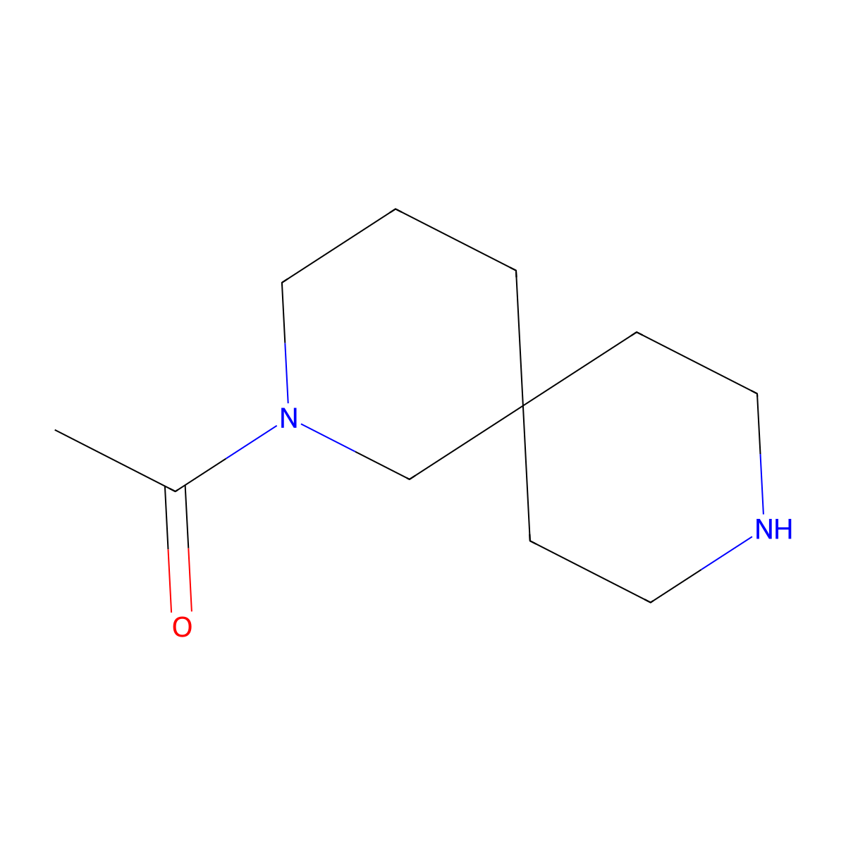1-(2,9-Diazaspiro[5.5]undecan-2-yl)ethan-1-one molecular structure, CAS 1784038-02-3