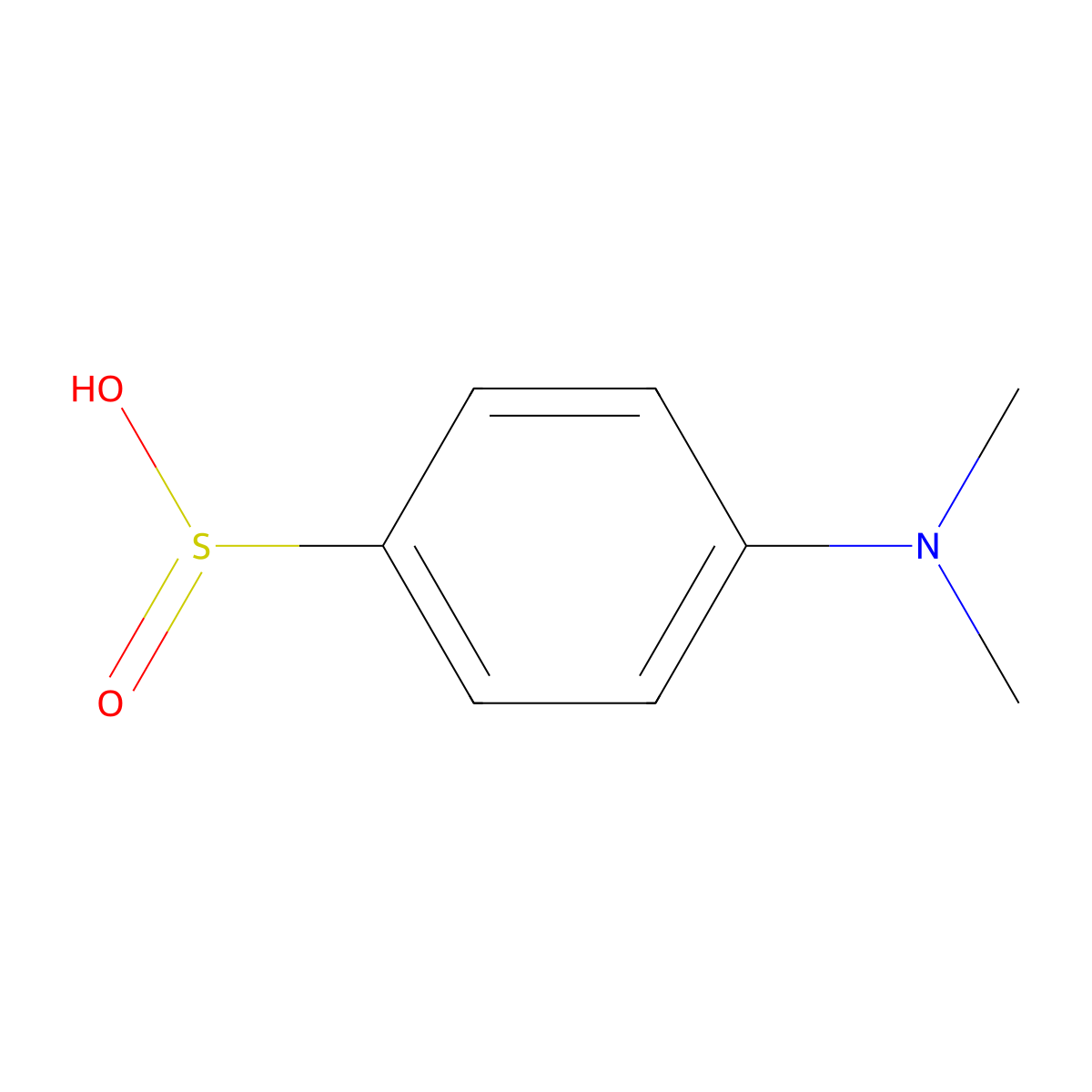 4-(Dimethylamino)benzene-1-sulfinic acid molecular structure, CAS 178406-17-2