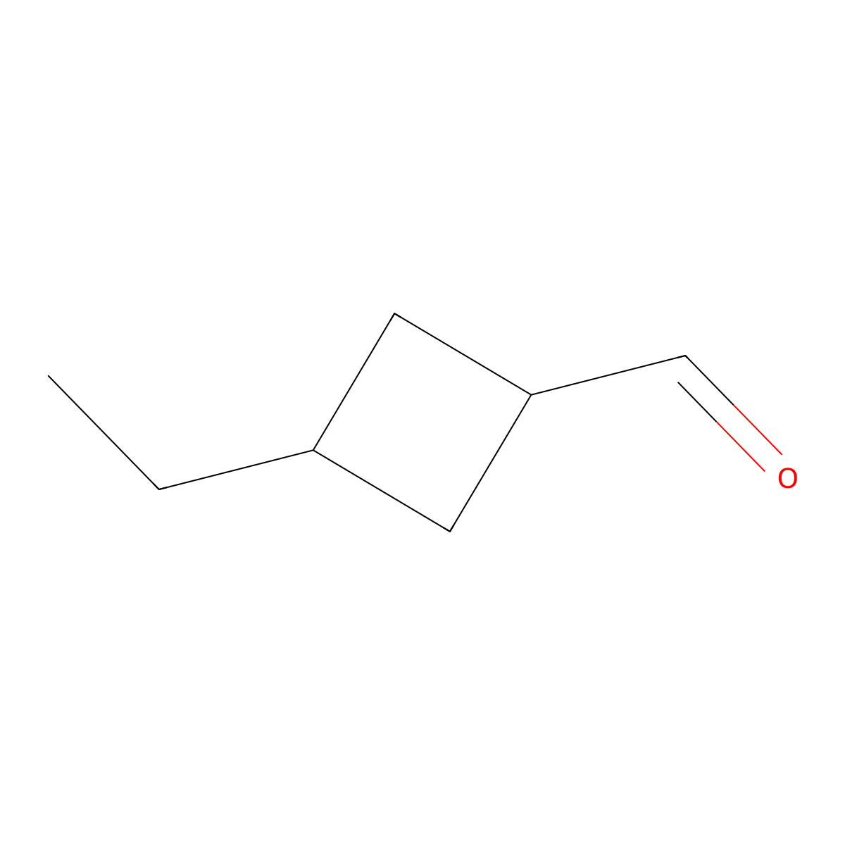 3-Ethylcyclobutane-1-carbaldehyde molecular structure, CAS 1784060-14-5