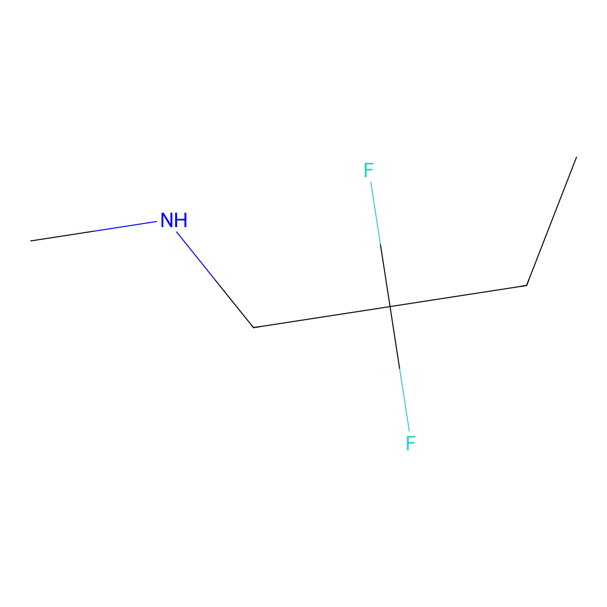 (2,2-Difluorobutyl)(methyl)amine molecular structure, CAS 1784068-91-2